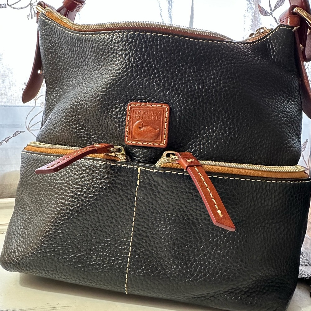 Dooney & Bourke Black Pebbled Leather Women's Bag